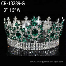 Full Round 3 Inch Colored Stone Pageant Crown